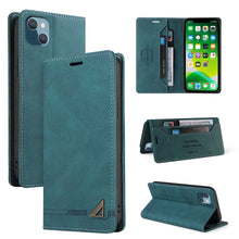 Load image into Gallery viewer, Skin Feel Anti-theft Brush Horizontal Flip Leather Case with Holder &amp; Card Slots &amp; Wallet, For iPhone 13 Pro Max, For iPhone 13 Pro, For iPhone 13, For iPhone 13 mini, For iPhone 12 Pro Max, For iPhone 12 / 12 Pro, For iPhone 12 mini                   ...