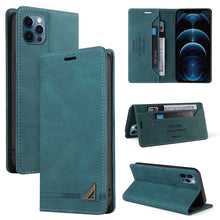 Load image into Gallery viewer, Skin Feel Anti-theft Brush Horizontal Flip Leather Case with Holder &amp; Card Slots &amp; Wallet, For iPhone 13 Pro Max, For iPhone 13 Pro, For iPhone 13, For iPhone 13 mini, For iPhone 12 Pro Max, For iPhone 12 / 12 Pro, For iPhone 12 mini                   ...