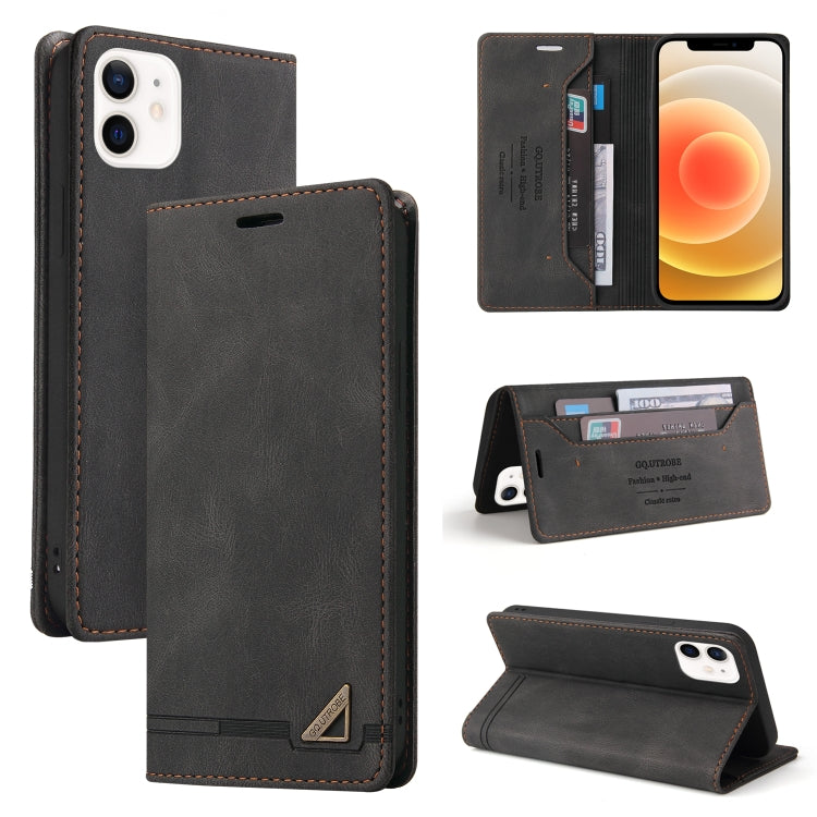 Skin Feel Anti-theft Brush Horizontal Flip Leather Case with Holder & Card Slots & Wallet, For iPhone 13 Pro Max, For iPhone 13 Pro, For iPhone 13, For iPhone 13 mini, For iPhone 12 Pro Max, For iPhone 12 / 12 Pro, For iPhone 12 mini                   ...