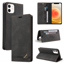 Load image into Gallery viewer, Skin Feel Anti-theft Brush Horizontal Flip Leather Case with Holder &amp; Card Slots &amp; Wallet, For iPhone 13 Pro Max, For iPhone 13 Pro, For iPhone 13, For iPhone 13 mini, For iPhone 12 Pro Max, For iPhone 12 / 12 Pro, For iPhone 12 mini                   ...