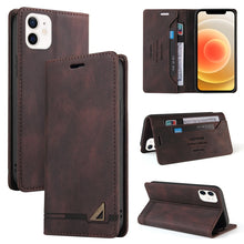 Load image into Gallery viewer, Skin Feel Anti-theft Brush Horizontal Flip Leather Case with Holder &amp; Card Slots &amp; Wallet, For iPhone 13 Pro Max, For iPhone 13 Pro, For iPhone 13, For iPhone 13 mini, For iPhone 12 Pro Max, For iPhone 12 / 12 Pro, For iPhone 12 mini                   ...