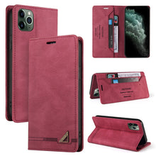 Load image into Gallery viewer, Skin Feel Anti-theft Brush Horizontal Flip Leather Case with Holder &amp; Card Slots &amp; Wallet, For iPhone 13 Pro Max, For iPhone 13 Pro, For iPhone 13, For iPhone 13 mini, For iPhone 12 Pro Max, For iPhone 12 / 12 Pro, For iPhone 12 mini                   ...