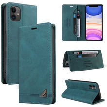 Load image into Gallery viewer, Skin Feel Anti-theft Brush Horizontal Flip Leather Case with Holder &amp; Card Slots &amp; Wallet, For iPhone 13 Pro Max, For iPhone 13 Pro, For iPhone 13, For iPhone 13 mini, For iPhone 12 Pro Max, For iPhone 12 / 12 Pro, For iPhone 12 mini                   ...