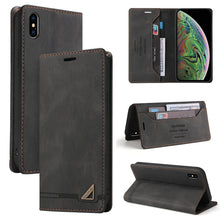 Load image into Gallery viewer, Skin Feel Anti-theft Brush Horizontal Flip Leather Case with Holder &amp; Card Slots &amp; Wallet, For iPhone 13 Pro Max, For iPhone 13 Pro, For iPhone 13, For iPhone 13 mini, For iPhone 12 Pro Max, For iPhone 12 / 12 Pro, For iPhone 12 mini                   ...