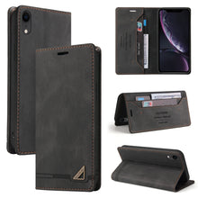Load image into Gallery viewer, Skin Feel Anti-theft Brush Horizontal Flip Leather Case with Holder &amp; Card Slots &amp; Wallet, For iPhone 13 Pro Max, For iPhone 13 Pro, For iPhone 13, For iPhone 13 mini, For iPhone 12 Pro Max, For iPhone 12 / 12 Pro, For iPhone 12 mini                   ...