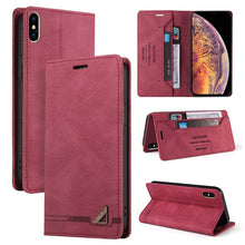 Load image into Gallery viewer, Skin Feel Anti-theft Brush Horizontal Flip Leather Case with Holder &amp; Card Slots &amp; Wallet, For iPhone X / XS, For iPhone SE 2022 / SE 2020 / 8 / 7, For iPhone 8 Plus &amp; 7 Plus
