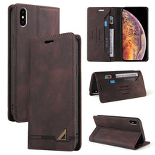 Load image into Gallery viewer, Skin Feel Anti-theft Brush Horizontal Flip Leather Case with Holder &amp; Card Slots &amp; Wallet, For iPhone X / XS, For iPhone SE 2022 / SE 2020 / 8 / 7, For iPhone 8 Plus &amp; 7 Plus