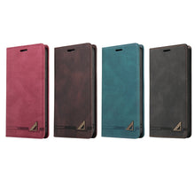 Load image into Gallery viewer, Skin Feel Anti-theft Brush Horizontal Flip Leather Case with Holder &amp; Card Slots &amp; Wallet, For iPhone X / XS, For iPhone SE 2022 / SE 2020 / 8 / 7, For iPhone 8 Plus &amp; 7 Plus