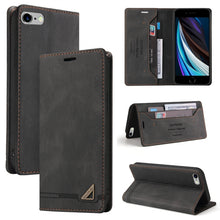 Load image into Gallery viewer, Skin Feel Anti-theft Brush Horizontal Flip Leather Case with Holder &amp; Card Slots &amp; Wallet, For iPhone X / XS, For iPhone SE 2022 / SE 2020 / 8 / 7, For iPhone 8 Plus &amp; 7 Plus