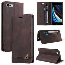 Load image into Gallery viewer, Skin Feel Anti-theft Brush Horizontal Flip Leather Case with Holder &amp; Card Slots &amp; Wallet, For iPhone X / XS, For iPhone SE 2022 / SE 2020 / 8 / 7, For iPhone 8 Plus &amp; 7 Plus
