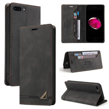 Load image into Gallery viewer, Skin Feel Anti-theft Brush Horizontal Flip Leather Case with Holder &amp; Card Slots &amp; Wallet, For iPhone X / XS, For iPhone SE 2022 / SE 2020 / 8 / 7, For iPhone 8 Plus &amp; 7 Plus