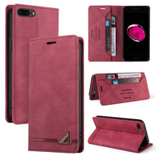 Load image into Gallery viewer, Skin Feel Anti-theft Brush Horizontal Flip Leather Case with Holder &amp; Card Slots &amp; Wallet, For iPhone X / XS, For iPhone SE 2022 / SE 2020 / 8 / 7, For iPhone 8 Plus &amp; 7 Plus
