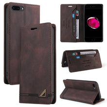 Load image into Gallery viewer, Skin Feel Anti-theft Brush Horizontal Flip Leather Case with Holder &amp; Card Slots &amp; Wallet, For iPhone X / XS, For iPhone SE 2022 / SE 2020 / 8 / 7, For iPhone 8 Plus &amp; 7 Plus