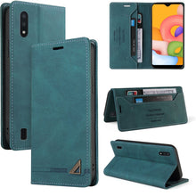 Load image into Gallery viewer, Skin Feel Anti-theft Brush Horizontal Flip Leather Case with Holder &amp; Card Slots &amp; Wallet, For Samsung Galaxy A01, For Samsung Galaxy A02, For Samsung Galaxy A02s EU Edition, For Samsung Galaxy A03s 164mm, For Samsung Galaxy A10, For Samsung Galaxy A10...