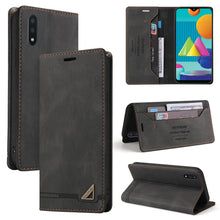 Load image into Gallery viewer, Skin Feel Anti-theft Brush Horizontal Flip Leather Case with Holder &amp; Card Slots &amp; Wallet, For Samsung Galaxy A01, For Samsung Galaxy A02, For Samsung Galaxy A02s EU Edition, For Samsung Galaxy A03s 164mm, For Samsung Galaxy A10, For Samsung Galaxy A10...