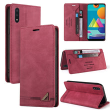 Load image into Gallery viewer, Skin Feel Anti-theft Brush Horizontal Flip Leather Case with Holder &amp; Card Slots &amp; Wallet, For Samsung Galaxy A01, For Samsung Galaxy A02, For Samsung Galaxy A02s EU Edition, For Samsung Galaxy A03s 164mm, For Samsung Galaxy A10, For Samsung Galaxy A10...