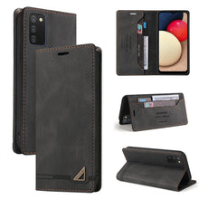 Load image into Gallery viewer, Skin Feel Anti-theft Brush Horizontal Flip Leather Case with Holder &amp; Card Slots &amp; Wallet, For Samsung Galaxy A01, For Samsung Galaxy A02, For Samsung Galaxy A02s EU Edition, For Samsung Galaxy A03s 164mm, For Samsung Galaxy A10, For Samsung Galaxy A10...