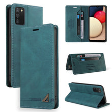 Load image into Gallery viewer, Skin Feel Anti-theft Brush Horizontal Flip Leather Case with Holder &amp; Card Slots &amp; Wallet, For Samsung Galaxy A01, For Samsung Galaxy A02, For Samsung Galaxy A02s EU Edition, For Samsung Galaxy A03s 164mm, For Samsung Galaxy A10, For Samsung Galaxy A10...