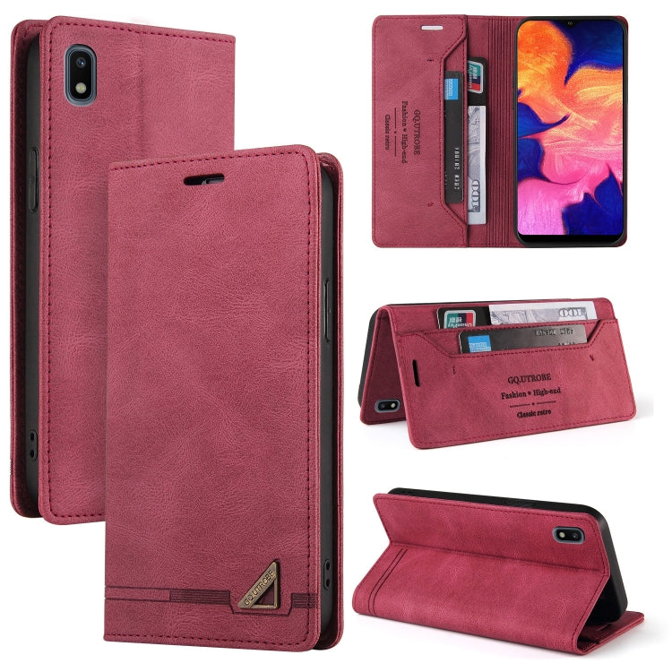 Skin Feel Anti-theft Brush Horizontal Flip Leather Case with Holder & Card Slots & Wallet, For Samsung Galaxy A01, For Samsung Galaxy A02, For Samsung Galaxy A02s EU Edition, For Samsung Galaxy A03s 164mm, For Samsung Galaxy A10, For Samsung Galaxy A10...