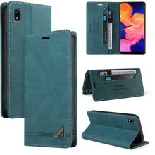 Load image into Gallery viewer, Skin Feel Anti-theft Brush Horizontal Flip Leather Case with Holder &amp; Card Slots &amp; Wallet, For Samsung Galaxy A01, For Samsung Galaxy A02, For Samsung Galaxy A02s EU Edition, For Samsung Galaxy A03s 164mm, For Samsung Galaxy A10, For Samsung Galaxy A10...