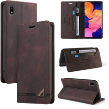 Load image into Gallery viewer, Skin Feel Anti-theft Brush Horizontal Flip Leather Case with Holder &amp; Card Slots &amp; Wallet, For Samsung Galaxy A01, For Samsung Galaxy A02, For Samsung Galaxy A02s EU Edition, For Samsung Galaxy A03s 164mm, For Samsung Galaxy A10, For Samsung Galaxy A10...