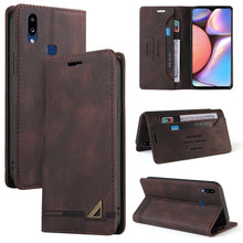 Load image into Gallery viewer, Skin Feel Anti-theft Brush Horizontal Flip Leather Case with Holder &amp; Card Slots &amp; Wallet, For Samsung Galaxy A01, For Samsung Galaxy A02, For Samsung Galaxy A02s EU Edition, For Samsung Galaxy A03s 164mm, For Samsung Galaxy A10, For Samsung Galaxy A10...
