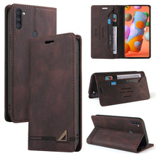 Load image into Gallery viewer, Skin Feel Anti-theft Brush Horizontal Flip Leather Case with Holder &amp; Card Slots &amp; Wallet, For Samsung Galaxy A01, For Samsung Galaxy A02, For Samsung Galaxy A02s EU Edition, For Samsung Galaxy A03s 164mm, For Samsung Galaxy A10, For Samsung Galaxy A10...