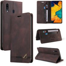 Load image into Gallery viewer, Skin Feel Anti-theft Brush Horizontal Flip Leather Case with Holder &amp; Card Slots &amp; Wallet, For Samsung Galaxy A01, For Samsung Galaxy A02, For Samsung Galaxy A02s EU Edition, For Samsung Galaxy A03s 164mm, For Samsung Galaxy A10, For Samsung Galaxy A10...