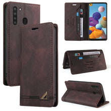 Load image into Gallery viewer, Skin Feel Anti-theft Brush Horizontal Flip Leather Case with Holder &amp; Card Slots &amp; Wallet, For Samsung Galaxy A01, For Samsung Galaxy A02, For Samsung Galaxy A02s EU Edition, For Samsung Galaxy A03s 164mm, For Samsung Galaxy A10, For Samsung Galaxy A10...