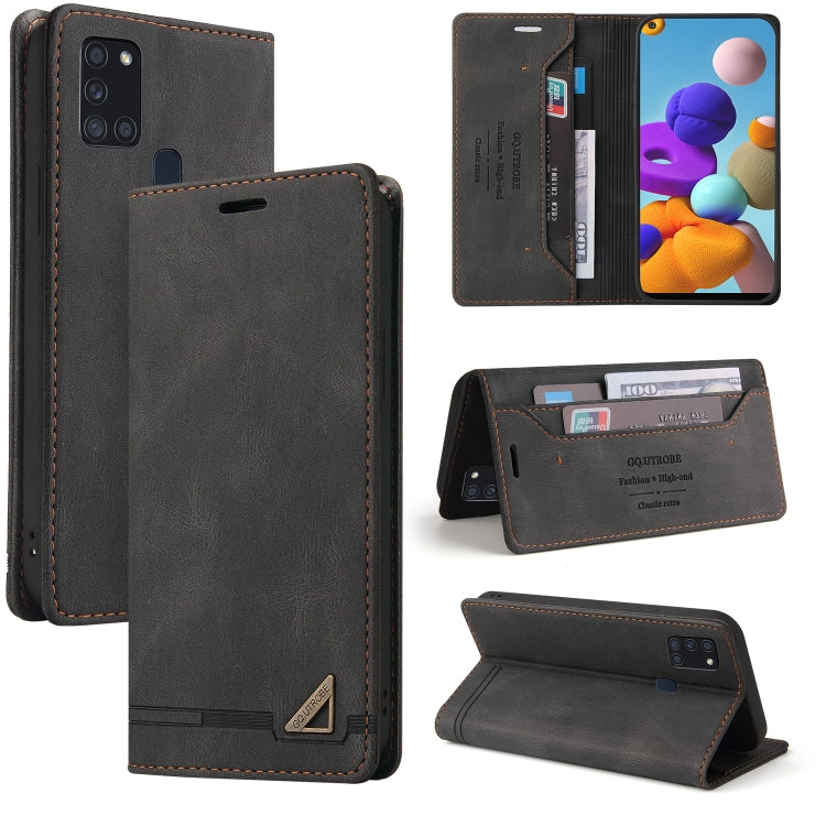 Skin Feel Anti-theft Brush Horizontal Flip Leather Case with Holder & Card Slots & Wallet, For Samsung Galaxy A01, For Samsung Galaxy A02, For Samsung Galaxy A02s EU Edition, For Samsung Galaxy A03s 164mm, For Samsung Galaxy A10, For Samsung Galaxy A10...