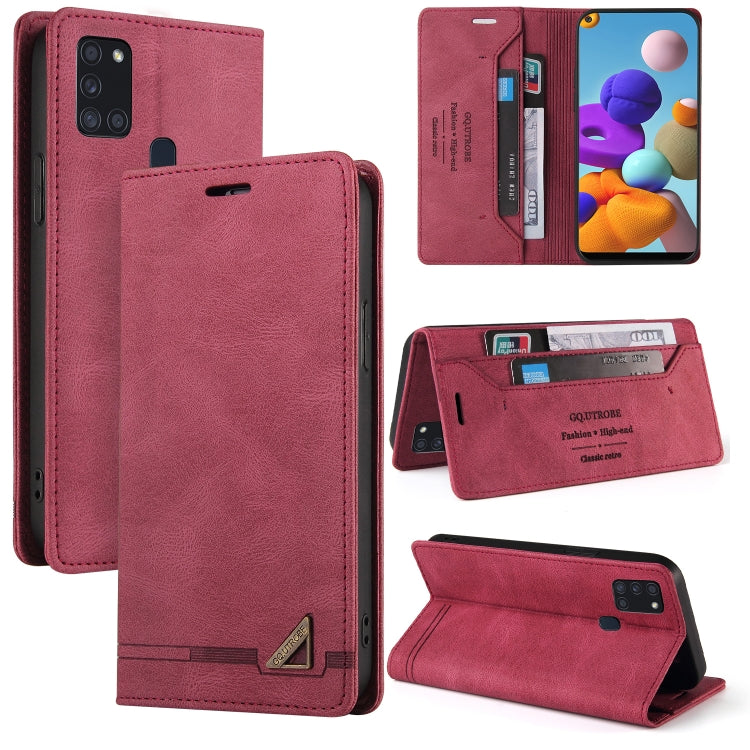 Skin Feel Anti-theft Brush Horizontal Flip Leather Case with Holder & Card Slots & Wallet, For Samsung Galaxy A01, For Samsung Galaxy A02, For Samsung Galaxy A02s EU Edition, For Samsung Galaxy A03s 164mm, For Samsung Galaxy A10, For Samsung Galaxy A10...