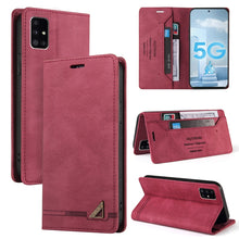 Load image into Gallery viewer, Skin Feel Anti-theft Brush Horizontal Flip Leather Case with Holder &amp; Card Slots &amp; Wallet, For Samsung Galaxy A22 5G, For Samsung Galaxy A22 4G, For Samsung Galaxy A31, For Samsung Galaxy A32 4G, For Samsung Galaxy A32 5G, For Samsung Galaxy A40       ...