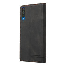 Load image into Gallery viewer, Skin Feel Anti-theft Brush Horizontal Flip Leather Case with Holder &amp; Card Slots &amp; Wallet, For Samsung Galaxy A70