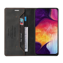 Load image into Gallery viewer, Skin Feel Anti-theft Brush Horizontal Flip Leather Case with Holder &amp; Card Slots &amp; Wallet, For Samsung Galaxy A70
