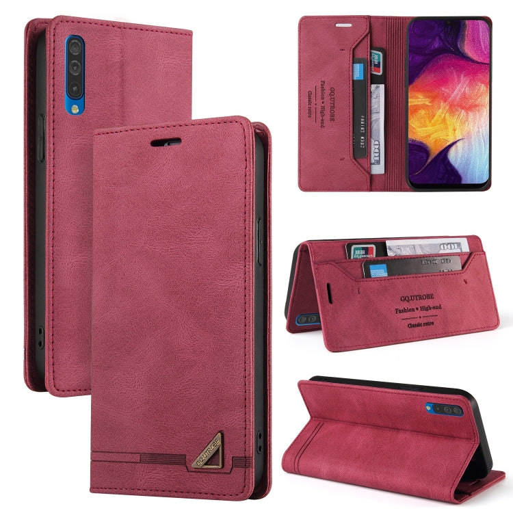 Skin Feel Anti-theft Brush Horizontal Flip Leather Case with Holder & Card Slots & Wallet, For Samsung Galaxy A70