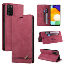 Load image into Gallery viewer, For Samsung Galaxy A03s 166mm Skin Feel Anti-theft Brush Horizontal Flip Leather Case with Holder &amp; Card Slots &amp; Wallet(Brown), For Samsung Galaxy A03s 166mm