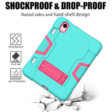 Load image into Gallery viewer, Contrast Color Robot Shockproof Silicone + PC Protective Case with Holder &amp; Pen Slot, For iPad mini 2024 / mini 6