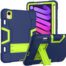 Load image into Gallery viewer, Contrast Color Robot Shockproof Silicone + PC Protective Case with Holder &amp; Pen Slot, For iPad mini 2024 / mini 6