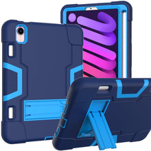 Load image into Gallery viewer, Contrast Color Robot Shockproof Silicone + PC Protective Case with Holder &amp; Pen Slot, For iPad mini 2024 / mini 6