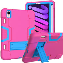 Load image into Gallery viewer, Contrast Color Robot Shockproof Silicone + PC Protective Case with Holder &amp; Pen Slot, For iPad mini 2024 / mini 6