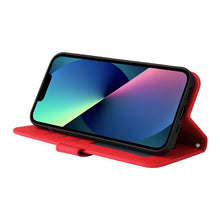 Load image into Gallery viewer, Skin Feel Life Tree Metal Button Horizontal Flip Leather Case with Holder &amp; Card Slot &amp; Wallet &amp; Photo Frame &amp; Strap, For iPhone 13 mini, For iPhone 13, For iPhone 13 Pro, For iPhone 13 Pro Max, For iPhone 12 mini, For iPhone 12 / 12 Pro               ...