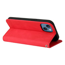 Load image into Gallery viewer, Skin Feel Life Tree Metal Button Horizontal Flip Leather Case with Holder &amp; Card Slot &amp; Wallet &amp; Photo Frame &amp; Strap, For iPhone 13 mini, For iPhone 13, For iPhone 13 Pro, For iPhone 13 Pro Max, For iPhone 12 mini, For iPhone 12 / 12 Pro               ...