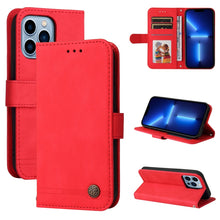 Load image into Gallery viewer, Skin Feel Life Tree Metal Button Horizontal Flip Leather Case with Holder &amp; Card Slot &amp; Wallet &amp; Photo Frame &amp; Strap, For iPhone 13 mini, For iPhone 13, For iPhone 13 Pro, For iPhone 13 Pro Max, For iPhone 12 mini, For iPhone 12 / 12 Pro               ...
