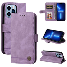 Load image into Gallery viewer, Skin Feel Life Tree Metal Button Horizontal Flip Leather Case with Holder &amp; Card Slot &amp; Wallet &amp; Photo Frame &amp; Strap, For iPhone 13 mini, For iPhone 13, For iPhone 13 Pro, For iPhone 13 Pro Max, For iPhone 12 mini, For iPhone 12 / 12 Pro               ...