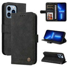 Load image into Gallery viewer, Skin Feel Life Tree Metal Button Horizontal Flip Leather Case with Holder &amp; Card Slot &amp; Wallet &amp; Photo Frame &amp; Strap, For iPhone 13 mini, For iPhone 13, For iPhone 13 Pro, For iPhone 13 Pro Max, For iPhone 12 mini, For iPhone 12 / 12 Pro               ...