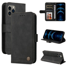 Load image into Gallery viewer, Skin Feel Life Tree Metal Button Horizontal Flip Leather Case with Holder &amp; Card Slot &amp; Wallet &amp; Photo Frame &amp; Strap, For iPhone 13 mini, For iPhone 13, For iPhone 13 Pro, For iPhone 13 Pro Max, For iPhone 12 mini, For iPhone 12 / 12 Pro               ...