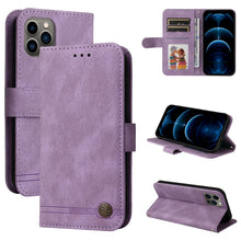 Load image into Gallery viewer, Skin Feel Life Tree Metal Button Horizontal Flip Leather Case with Holder &amp; Card Slot &amp; Wallet &amp; Photo Frame &amp; Strap, For iPhone 13 mini, For iPhone 13, For iPhone 13 Pro, For iPhone 13 Pro Max, For iPhone 12 mini, For iPhone 12 / 12 Pro               ...