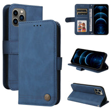 Load image into Gallery viewer, Skin Feel Life Tree Metal Button Horizontal Flip Leather Case with Holder &amp; Card Slot &amp; Wallet &amp; Photo Frame &amp; Strap, For iPhone 13 mini, For iPhone 13, For iPhone 13 Pro, For iPhone 13 Pro Max, For iPhone 12 mini, For iPhone 12 / 12 Pro               ...