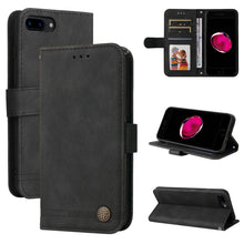 Load image into Gallery viewer, Skin Feel Life Tree Metal Button Horizontal Flip Leather Case with Holder &amp; Card Slot &amp; Wallet &amp; Photo Frame &amp; Strap, For iPhone 11 Pro Max, For iPhone SE 2022 / SE 2020 / 8 / 7, For iPhone 8 Plus / 7 Plus, For iPhone 6 / 6s, For iPhone 6 Plus / 6s Plus