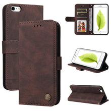 Load image into Gallery viewer, Skin Feel Life Tree Metal Button Horizontal Flip Leather Case with Holder &amp; Card Slot &amp; Wallet &amp; Photo Frame &amp; Strap, For iPhone 11 Pro Max, For iPhone SE 2022 / SE 2020 / 8 / 7, For iPhone 8 Plus / 7 Plus, For iPhone 6 / 6s, For iPhone 6 Plus / 6s Plus